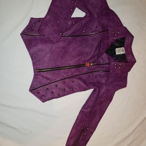 DISNEY DESCENDANTS Girl's Purple Faux-Leather Bike